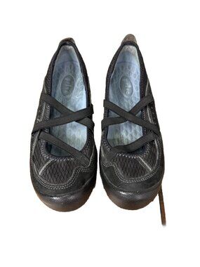 Privo by Clarks Women's 7.5 Walking mary Jane Black Suede Shoes Comfort Loafers